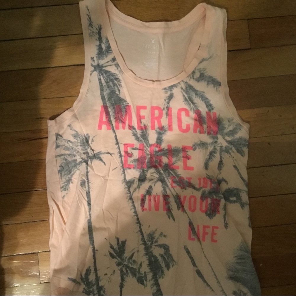 American eagle light pink tank top
